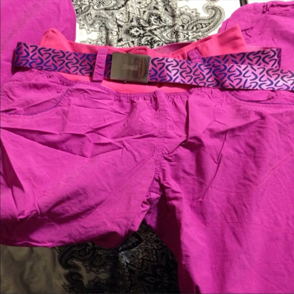 Zumba pants with belt